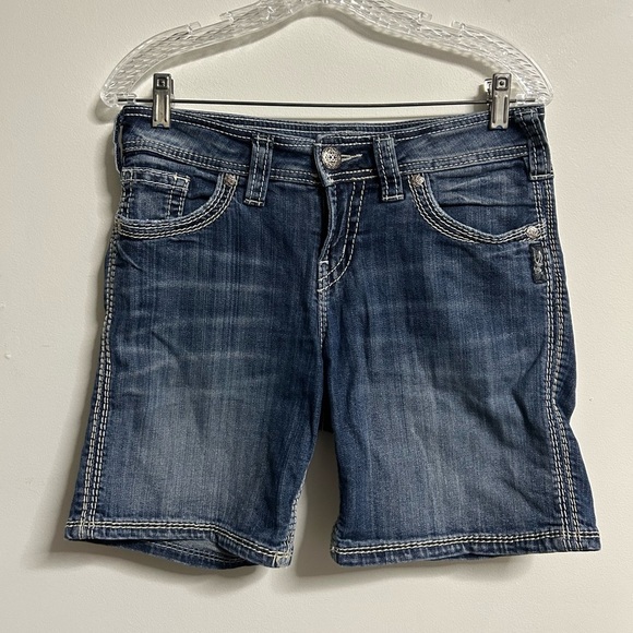 Silver Women’s Suki Flap Shorts - Picture 1 of 5